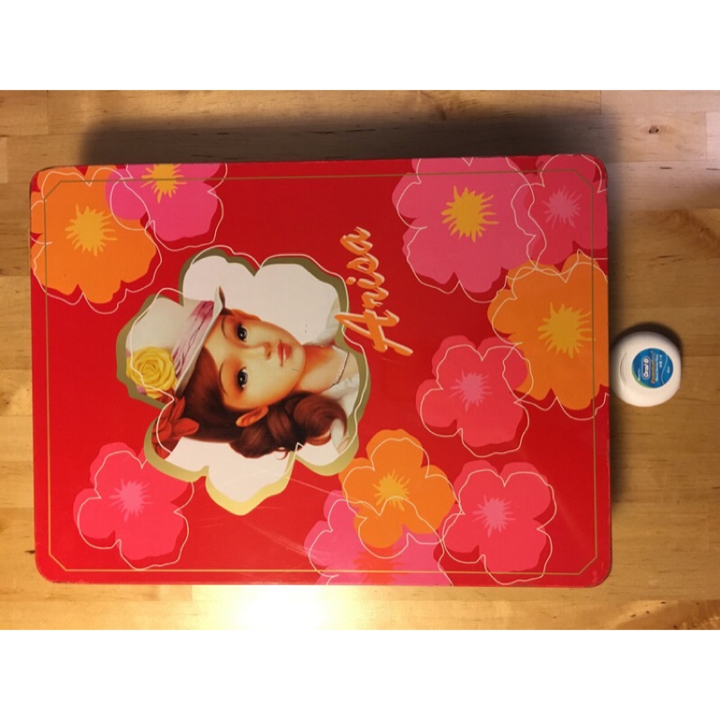 【米倉】生活雜貨/馬口鐵盒 「Arisa亞里莎」紅色 餅乾盒/糖果盒/包裝盒/喜餅盒
