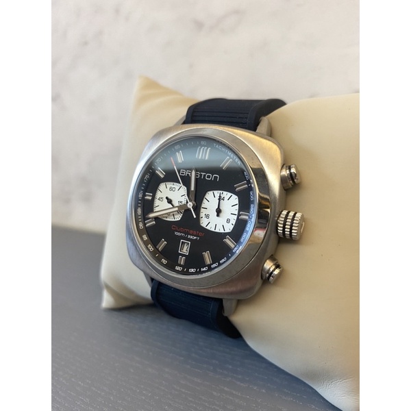 「2手9成新」BRISTON Clubmaster Sport計時腕錶 灰色消光錶盤