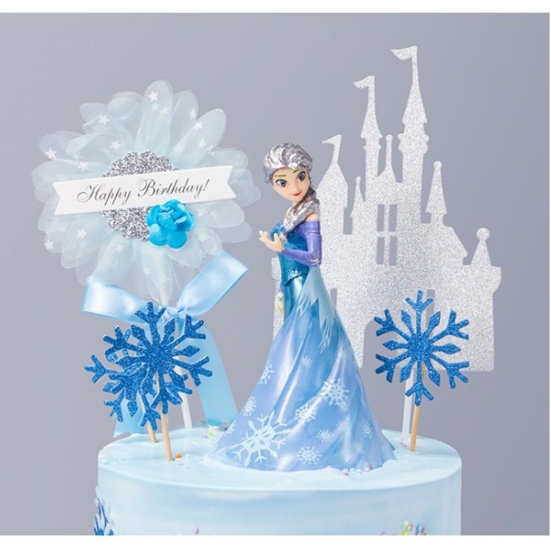 [Ready Stock] 冷凍公主 Elsa 蛋糕裝飾 Kek Topper Patung 冷凍