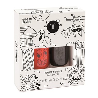 法國 nailmatic 兒童無毒指甲油 - 萬聖節水漾亮彩指甲油組 (朵莉+小精靈)