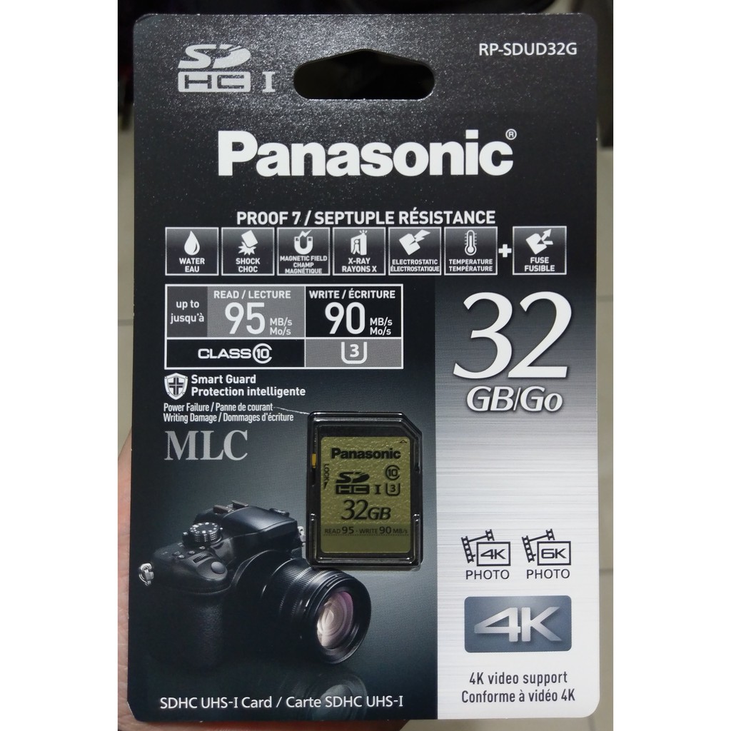 全新 Panasonic SDHC 32GB Class10 U3