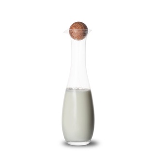 [618年中慶]【瑞典sagaform】Nature橡木瓶塞玻璃水瓶 450ml《屋外生活》 野餐 露營