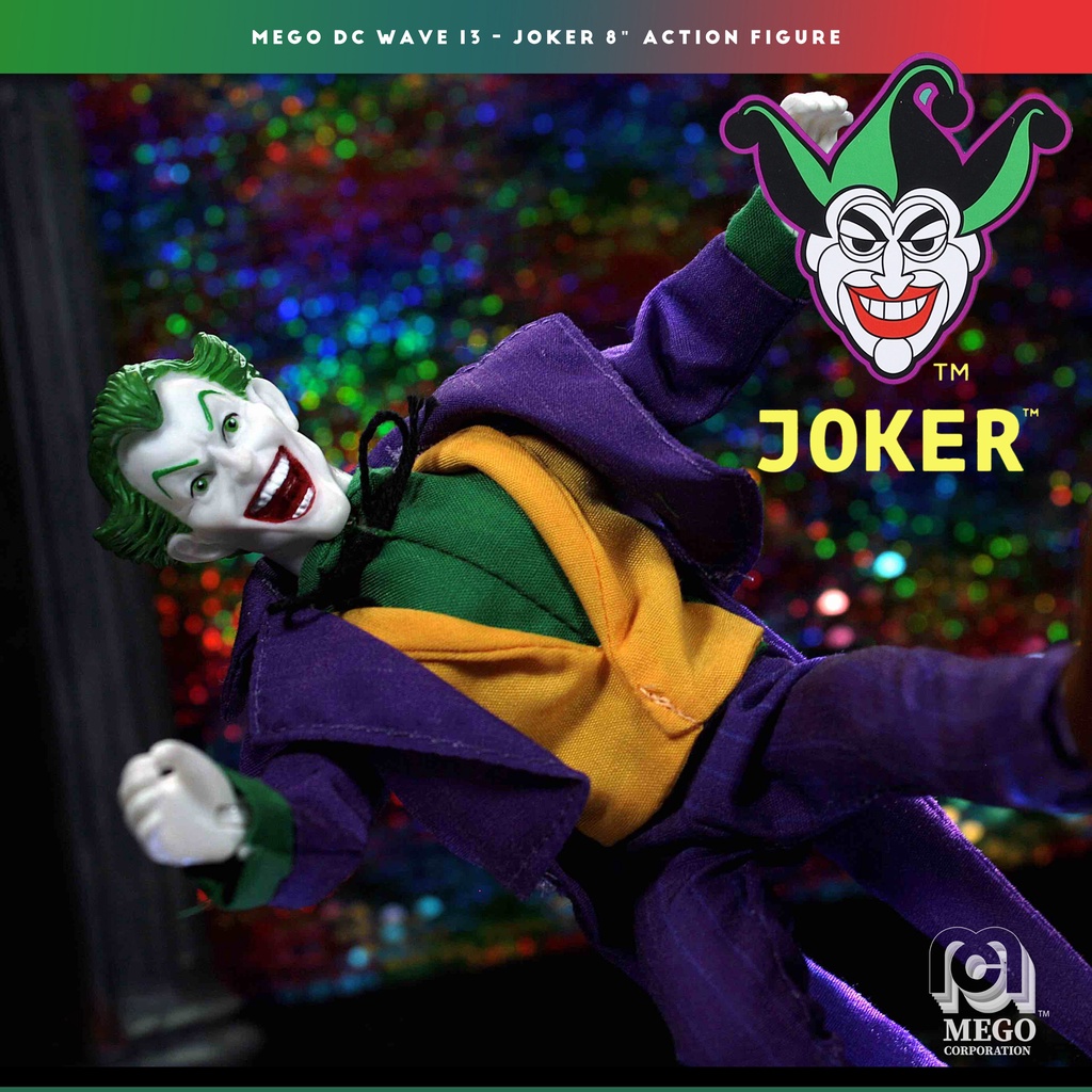 【撒旦玩具 SatanToys】預購 MEGO DC美漫【蝙蝠俠 Batman】 反派 小丑 Joker 吊卡可動公仔