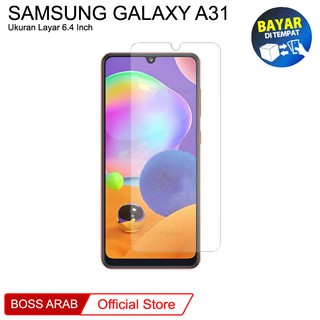 SAMSUNG LAYAR 鋼化玻璃三星 Galaxy A31 透明防刮玻璃螢幕保護膜