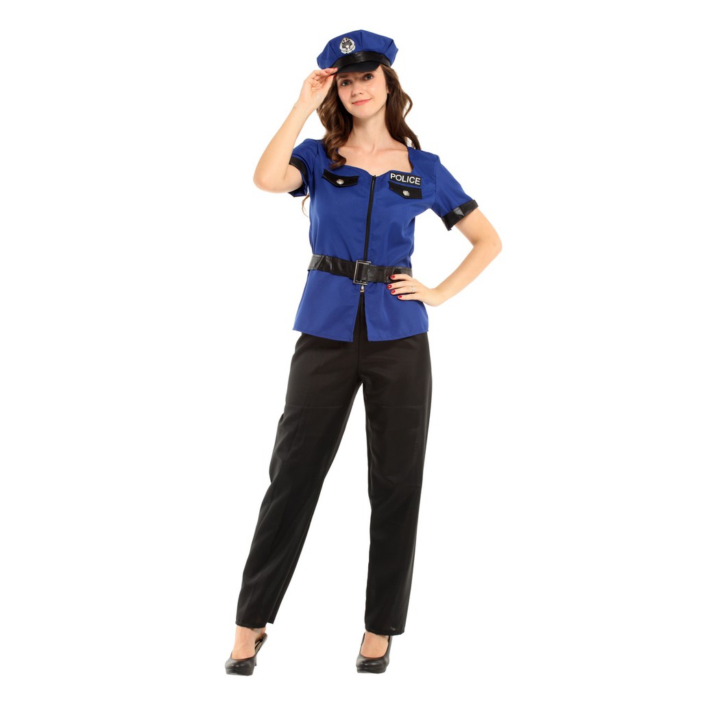 現貨台灣 萬聖節服裝 萬聖節道具 變裝派對 大人變裝服 警察服裝 女警服裝 美麗女員警 蝦皮購物