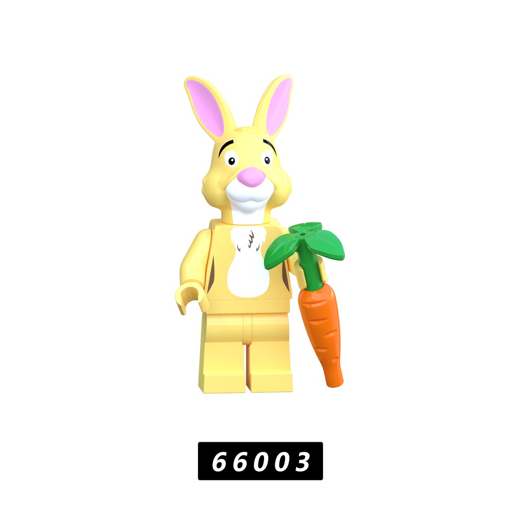 【台中老頑童玩具屋】XP66003 科睿袋裝積木人偶 迪士尼系列 兔寶寶 小兔子 小熊維尼 女孩系列