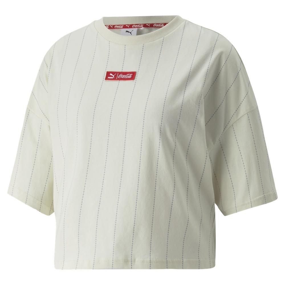 PUMA Coca Cola系列 短袖 T恤 運動上衣 休閒上衣 女 53616597 白色