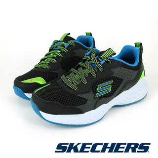 【SKECHERS】 男童系列 POWER SONIC - 403622 L - BBLM藍黑