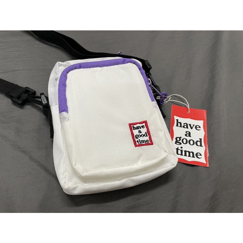 全新正品have a good time Frame Small Shoulder Bag 側背小包 白紫