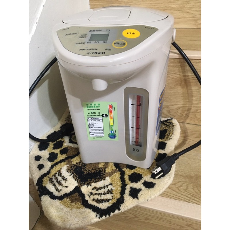 降價！二手 Tiger 虎牌日本製3公升微電腦電熱水瓶 四段溫控 熱水瓶 電動給水瓶 電熱水瓶 PDR-S30R  3L