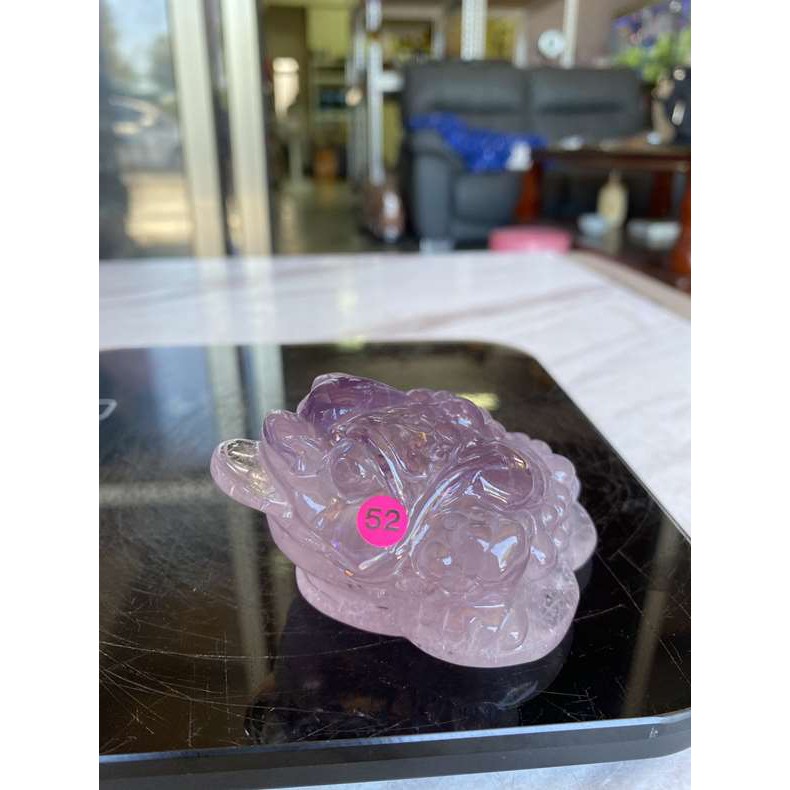 CKLO紫水晶雕蟾蜍粉52