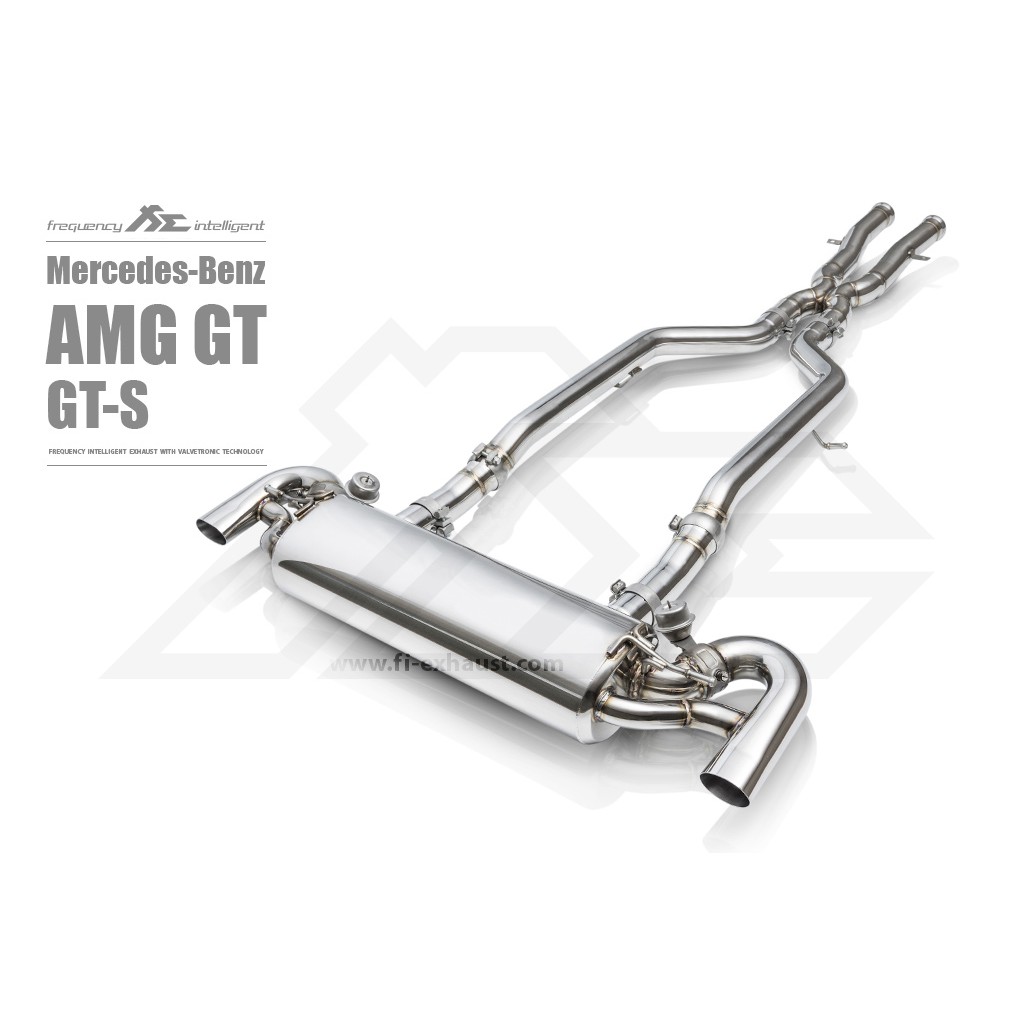 【YGAUTO】FI 賓士 BENZ AMG GT GT-S GT-R (C190) 中尾段閥門排氣管 全新升級 底盤