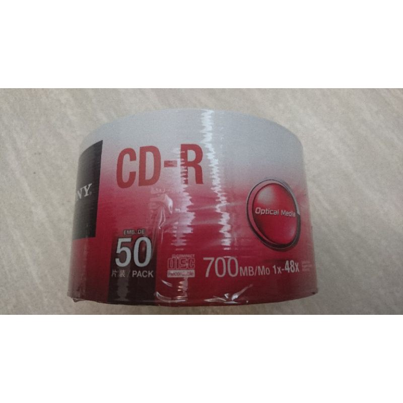 Sony CD-R 可燒錄光碟片 700MB 50片裝