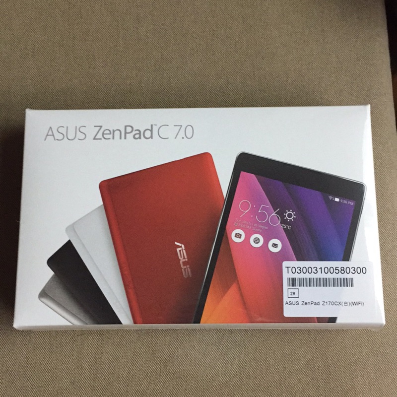 全新未開封Asus ZenPad C 7.0白色 保固內