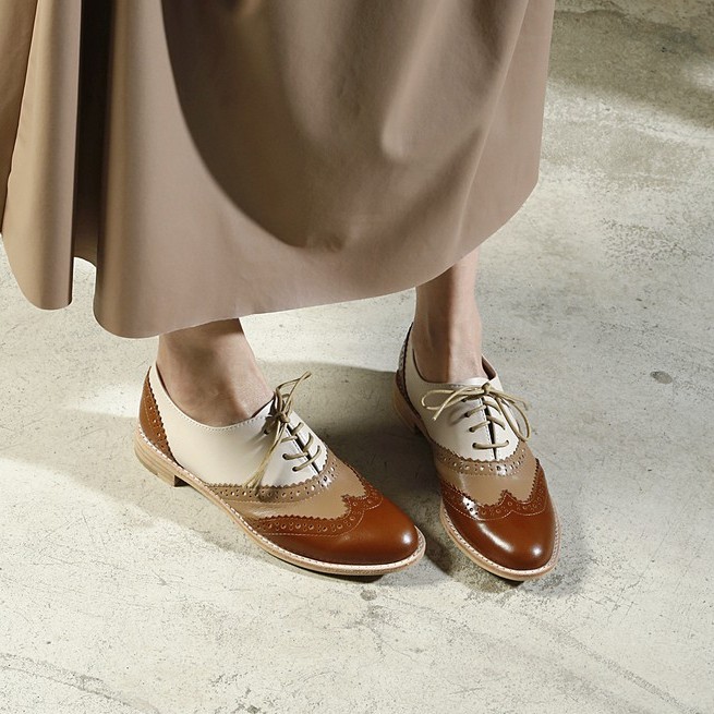 All Black Ms Brooks 經典撞色牛津鞋 2色 21 7716 蝦皮購物