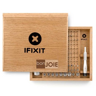 美國原廠 iFixit Universal Bit Kit 128 Bits 橡木盒精裝版 工具組 128合1