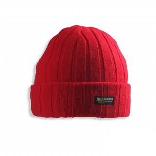 SNOWTRAVEL雪之旅 STAR018e-RED [ 3M防風透氣保暖羊毛帽(素面摺邊) ] 紅色