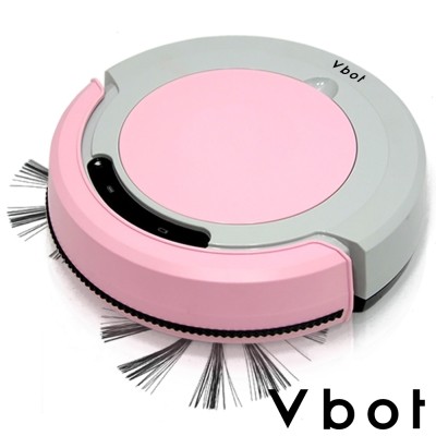 [全新 公司貨]-Vbot 迷你智慧型掃地機器人(掃+擦+吸)公主機(粉紅)