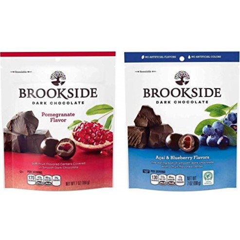 Brookside 紅石榴黑巧克力 7oz +覆盆子黑巧克力5.5oz+藍莓黑巧克力 7oz