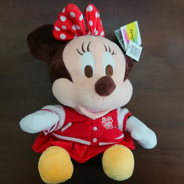 迪士尼 米老鼠 米奇 米妮 坐姿 Q版 棒球衣 7.5英吋 娃娃 玩具 玩偶 禮物 生日禮物 交換禮物 正版