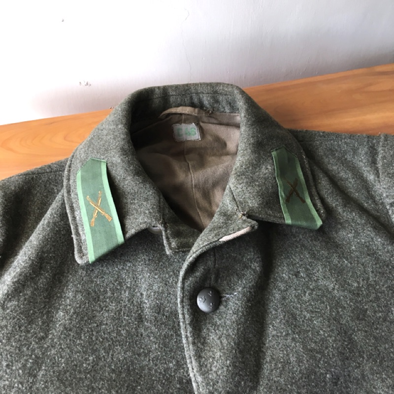 瑞典公發 60S Sweden Tunic wool Coat 四口袋 羊毛外套 厚實毛料 古著Vintage 歐洲軍品