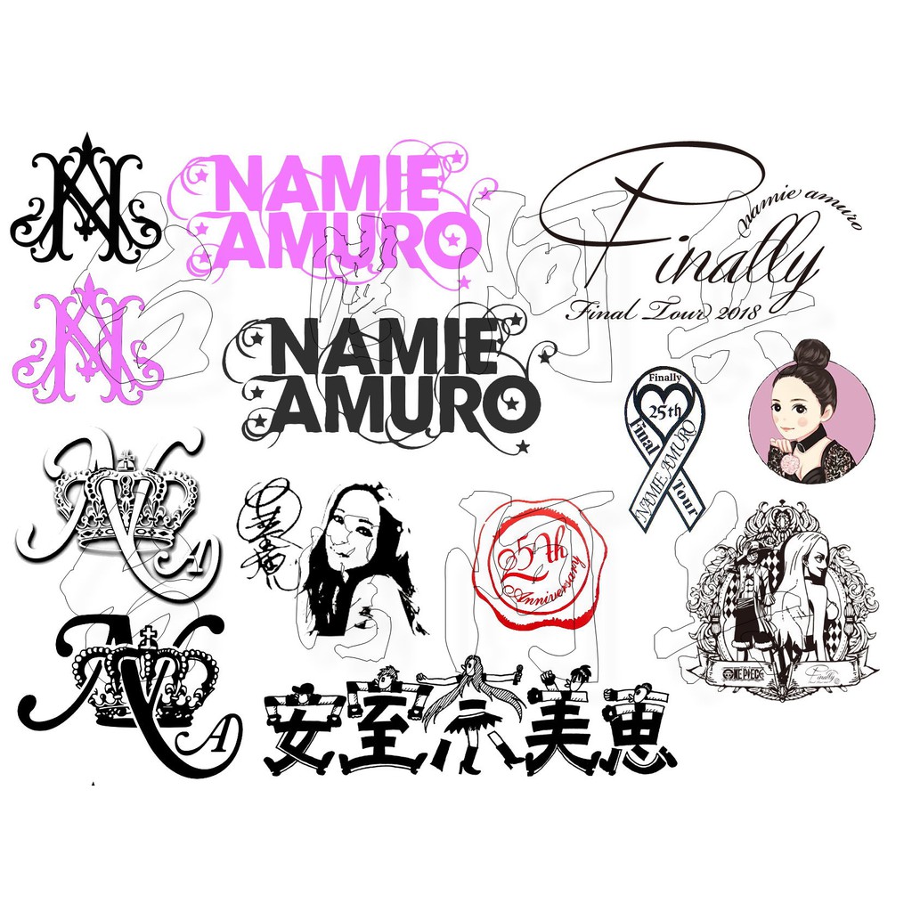 安室奈美惠namie Amuro 組合款紋身貼紙可訂製單一圖片 蝦皮購物