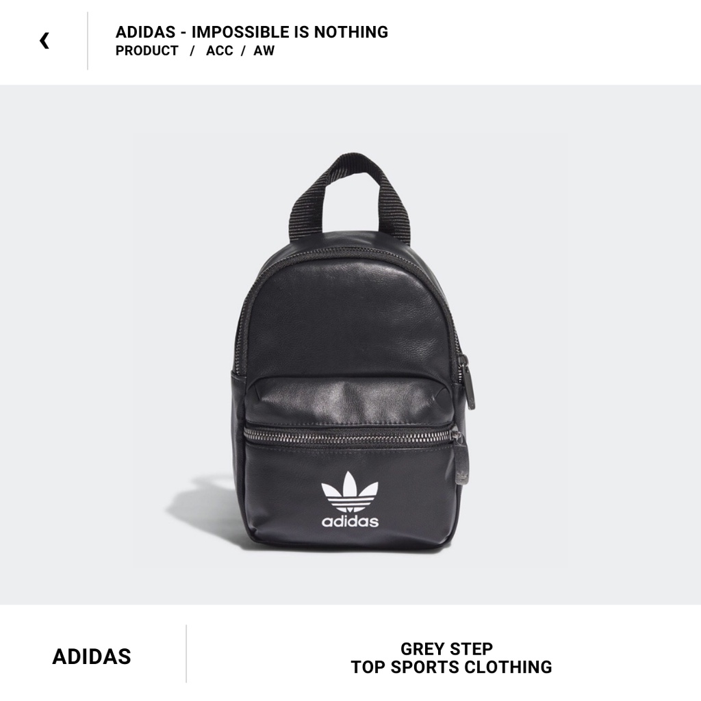 Adidas 愛迪達經典皮革小包後背包小包黑色ED5882 女款全新正品統一發票快速出貨| 蝦皮購物