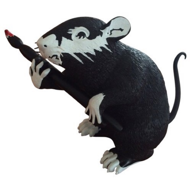 Banksy 黑白老鼠各一隻（只有一組）
