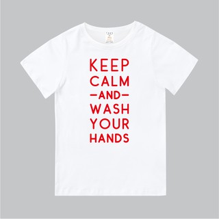 T365 臺灣製造 MIT CORONAVIRUS COVID-19 WASH HANDS 洗手 紅色 親子裝 童裝 T