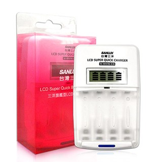 SANLUX 三洋旗艦型 LCD 液晶螢幕極速充電器 SYNC-LS01 促銷價 充電器