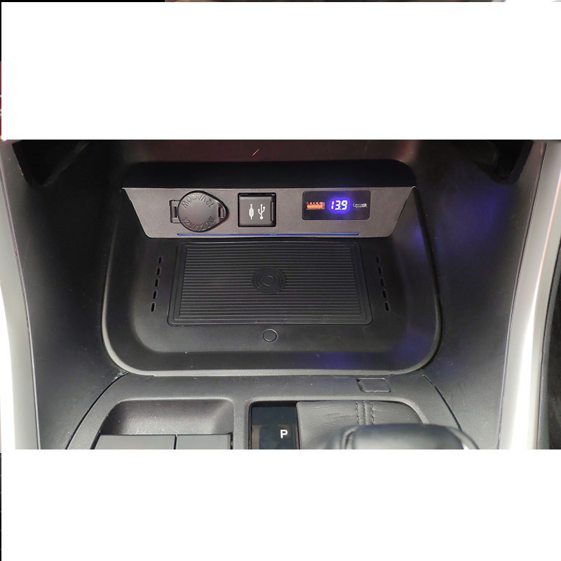 (柚子車鋪) 豐田 2019-2020 RAV4 5代 多功能 手機 無線充電座 替換式 專用線組免接線