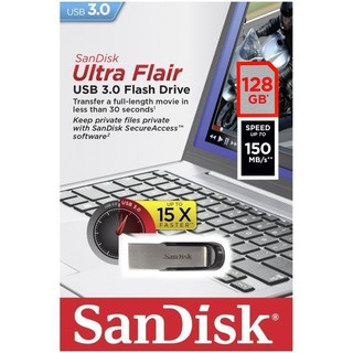 SanDisk 128GB CZ73 Ultra Flair USB 3.0 高速隨身碟 台灣代理