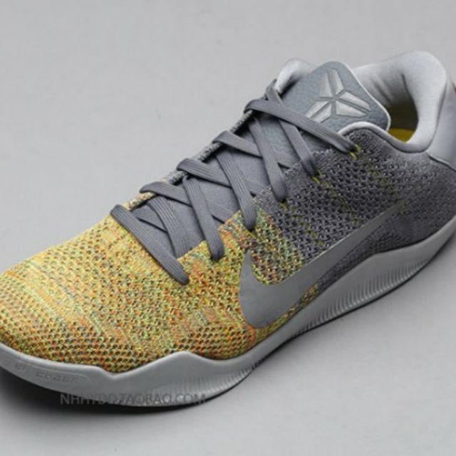 Nike Kobe 11 ELITE LOW 科比11 冷灰黄篮球鞋822675-037 | 蝦皮購物