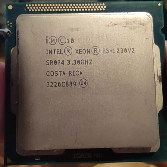 Intel Xeon E3-1230V2 4C8T 1155腳位