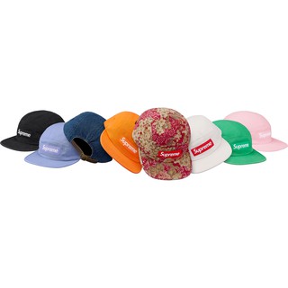 Supreme 2018 SS Washed Chino Twill Camp Cap 皮扣 五分割