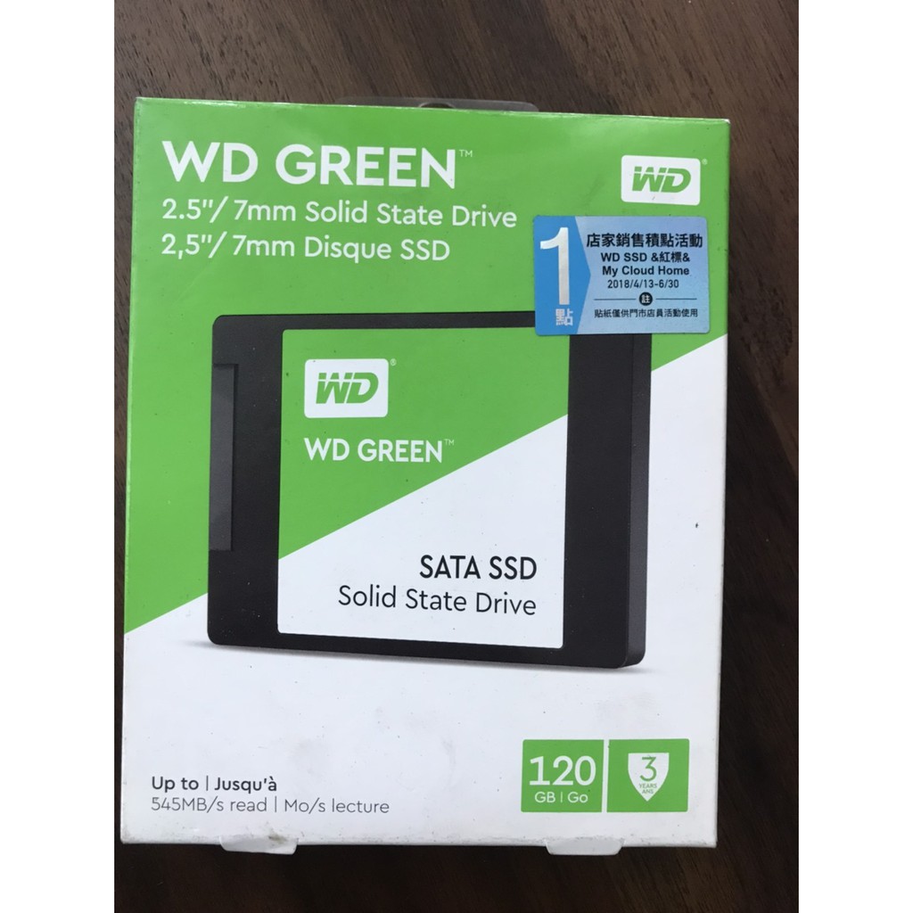 WD 綠標 Green 120GB 2.5吋 SATAIII SSD 轉賣 九成新 保固內 文書機