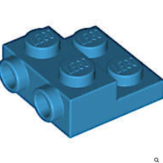📌磚 lego 深天空藍色 Dark Azure  2x2x 2/3 側接薄板 99206 6218014深天空藍