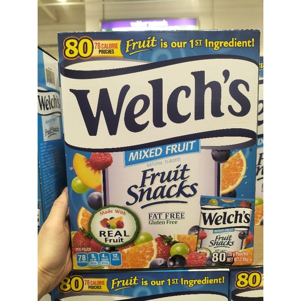 Welch's 果汁軟糖 25公克 X 80入目前好市多賣場內已經缺貨了，需要請先詢問，待確認有貨再下單【賣場最新效期】
