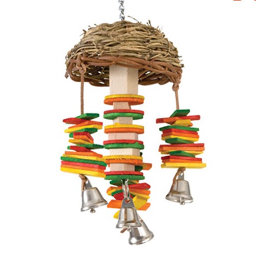 阿迷購 Amigo《莎威瑪》材料豐富有趣的鳥玩具/鸚鵡玩具/中型鳥玩具