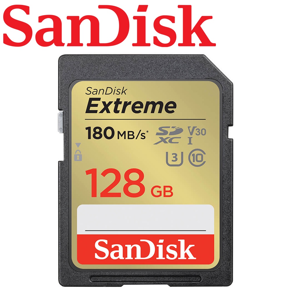 SanDisk 128GB Extreme SDXC SD UHS-I U3 V30 128G 記憶卡