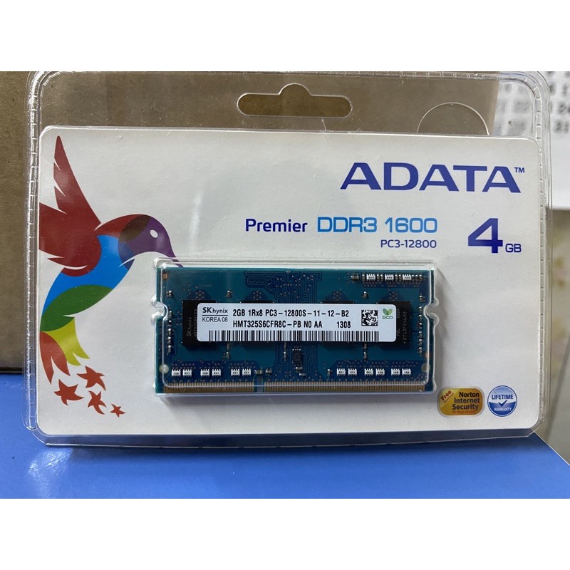 ADATA DDR3-1600 4GB