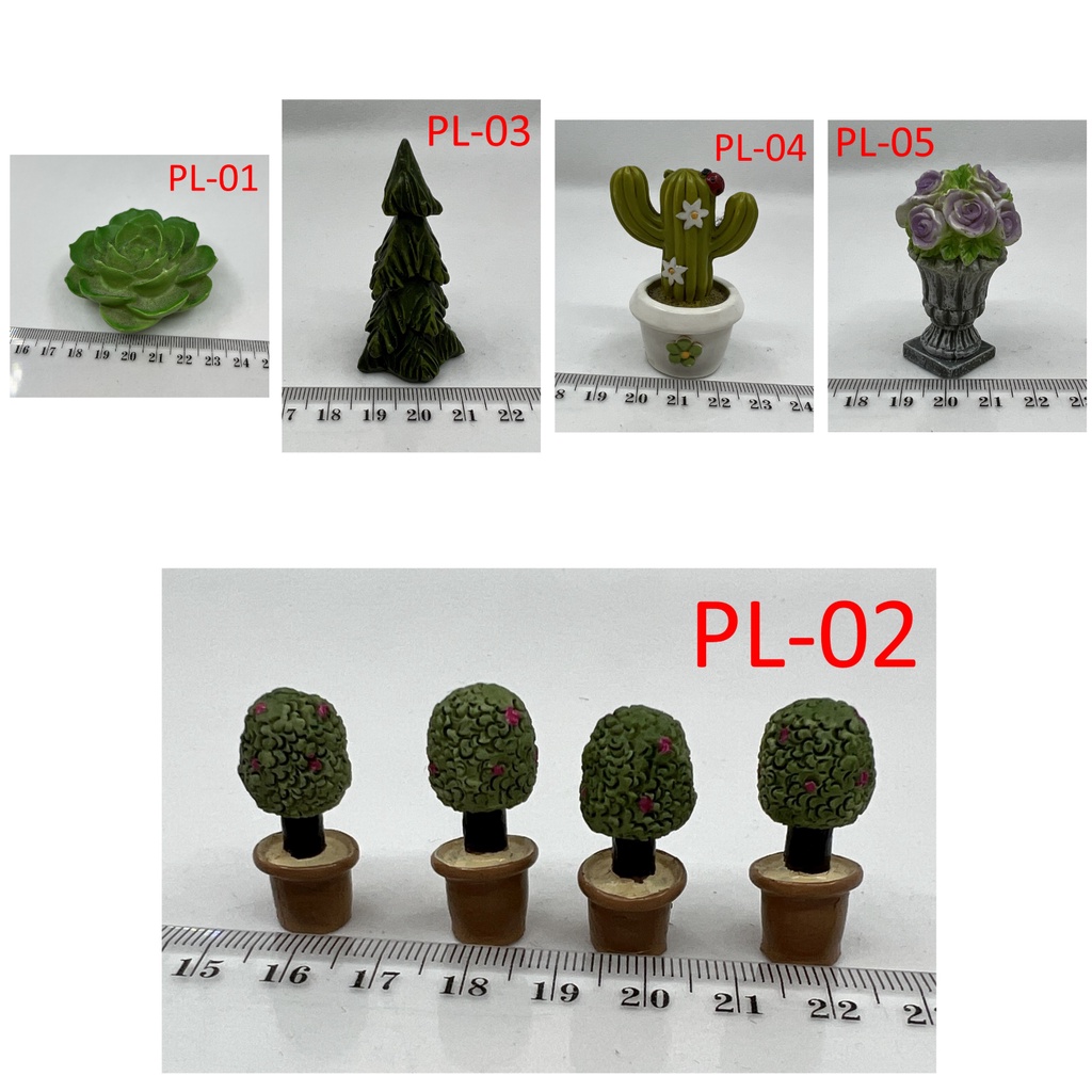 (台灣現貨) 植物 樹脂模型擺設 園藝微景觀擺件 迷你場景佈置 水族魚缸造景 盆栽多肉植物造景 拍攝道具擺飾居家桌面擺飾