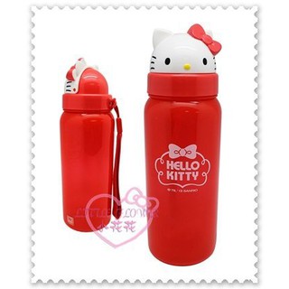 ♥小公主日本精品♥Hello Kitty 水壺茶壺飲料壺大臉立體造型蝴蝶結耐熱80度500ml 56797602