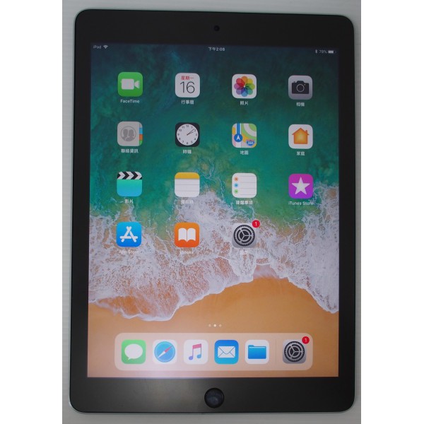 [崴勝3C] 二手 Apple iPad Air(2代) Wi-Fi版 16GB(MGL12TA/A)-太空灰色