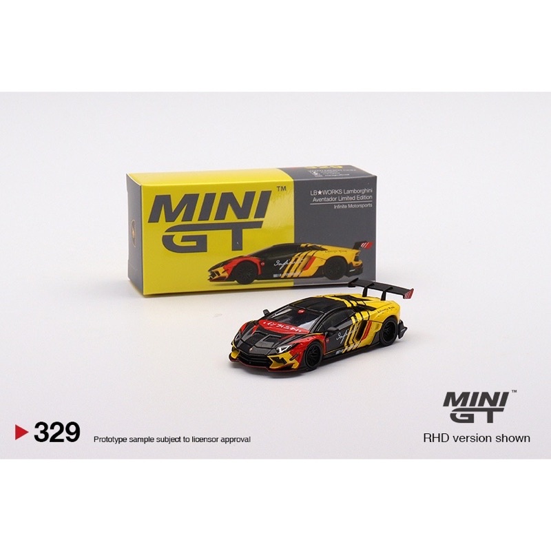 《賽鋒模型》現貨 MiniGT 1/64 藍寶堅尼 LBWK Lamborghini Aventador #329