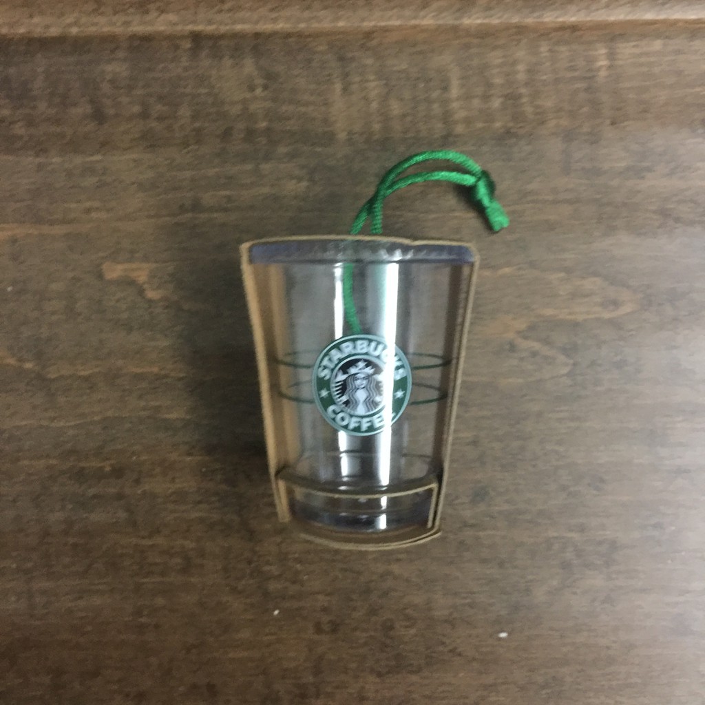 Starbucks 星巴克  舊LOGO 冷飲杯 聖誕吊飾 掛飾 吊飾 稀有 少見 收藏 咖啡杯 手機 包包 鑰匙