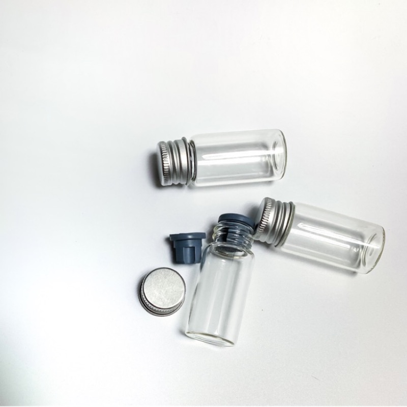 10cc 鋁蓋玻璃瓶 有內塞 墨水分裝外出使用 10ml 10豪升 玻璃瓶