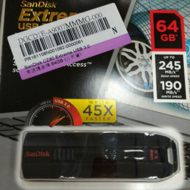 SanDisk CZ80 64G隨身碟