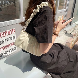 【TINY太妮絲N94】現貨 熱銷爆款 韓系 雲朵包 皺摺 腋下包 肩背包 斜背包 斜肩包 質感 包包 可愛雲朵包