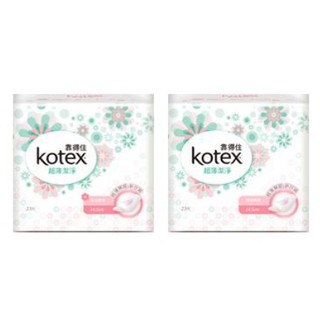 KOTEX 靠得住 超薄潔淨護墊 沐浴清新/無香 23片/包 14.5cm